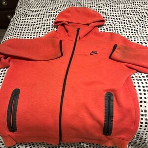 Nike Men's Bright Orange Windbreaker Jacket